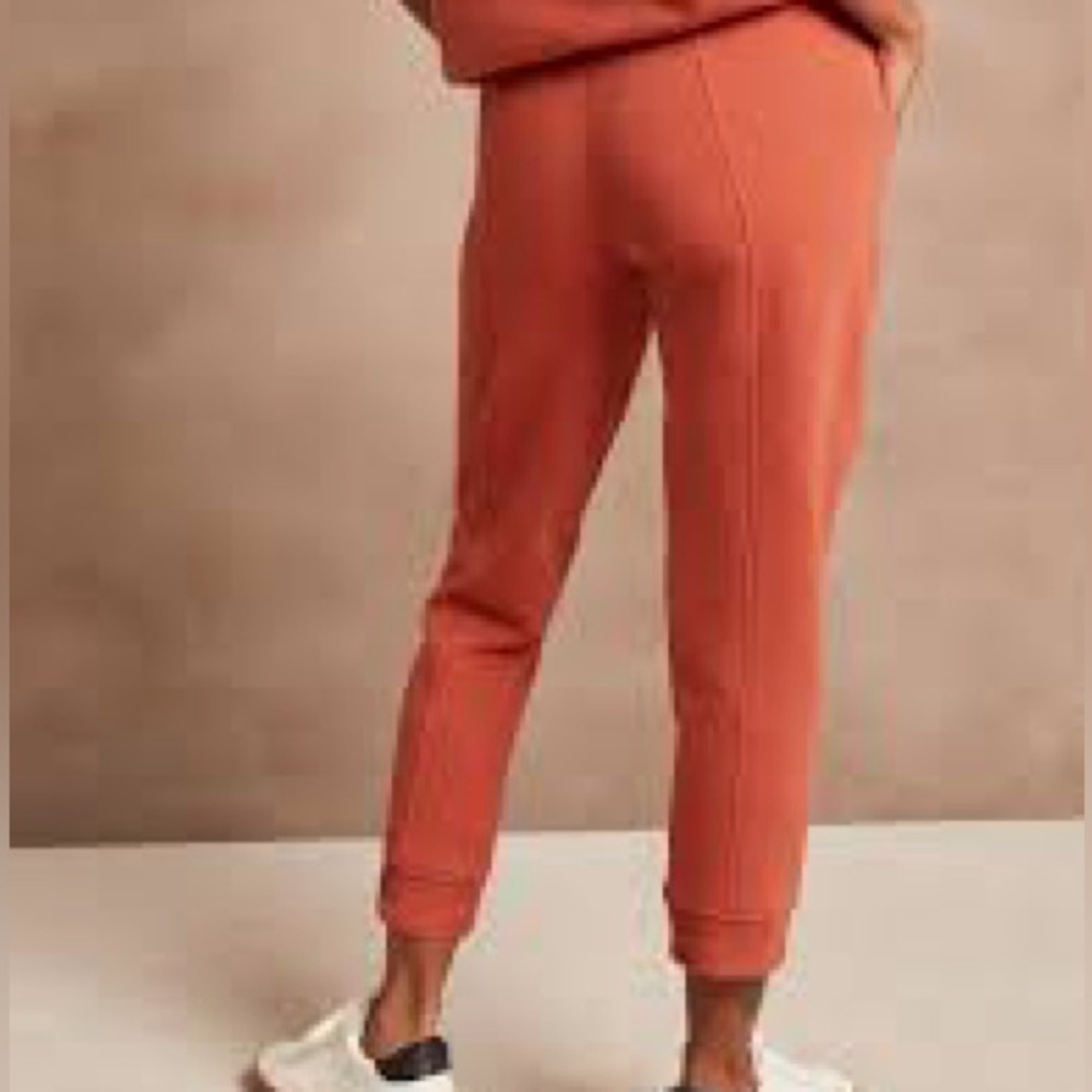 Banana Republic Orange Coral CLOUD FLEECE UTILITY JOGGER Sweatpants OBO XXL